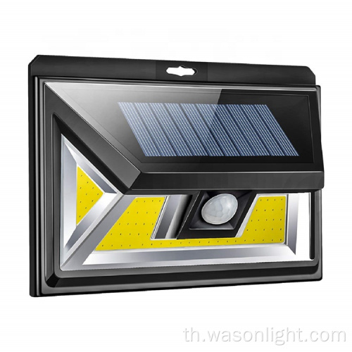 Wholesale 2 โหมด 450 Lumens 74*Cob Outdoor Security Solar Power Power เซ็นเซอร์ติดผนัง LED ไฟ LED IP65 กันน้ำกันน้ำ